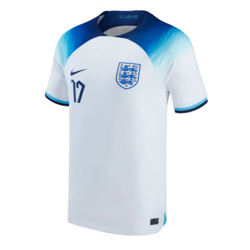 England Bukayo Saka #17 Replica Home Shirt World Cup 2022 Short Sleeve